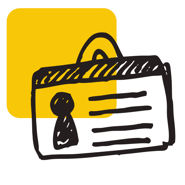 rysunkowy symbol dowodu osobistego