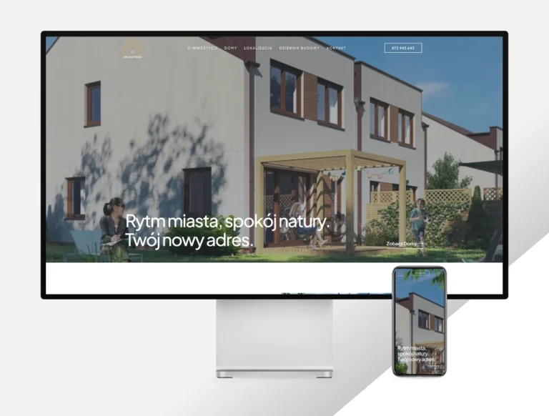mockup strony internetowej dewelopera wilkszyńska 65